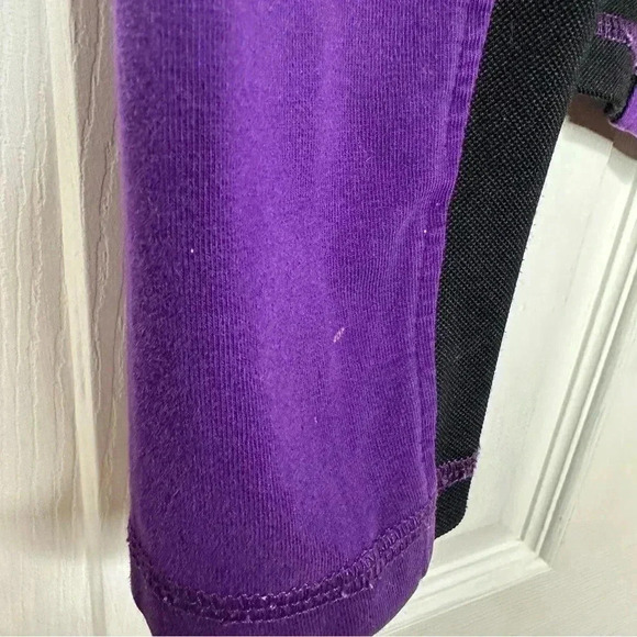 Smart Set Sweatshirt Zip Up Purple & Black  Size Small - Picture 2 of 16